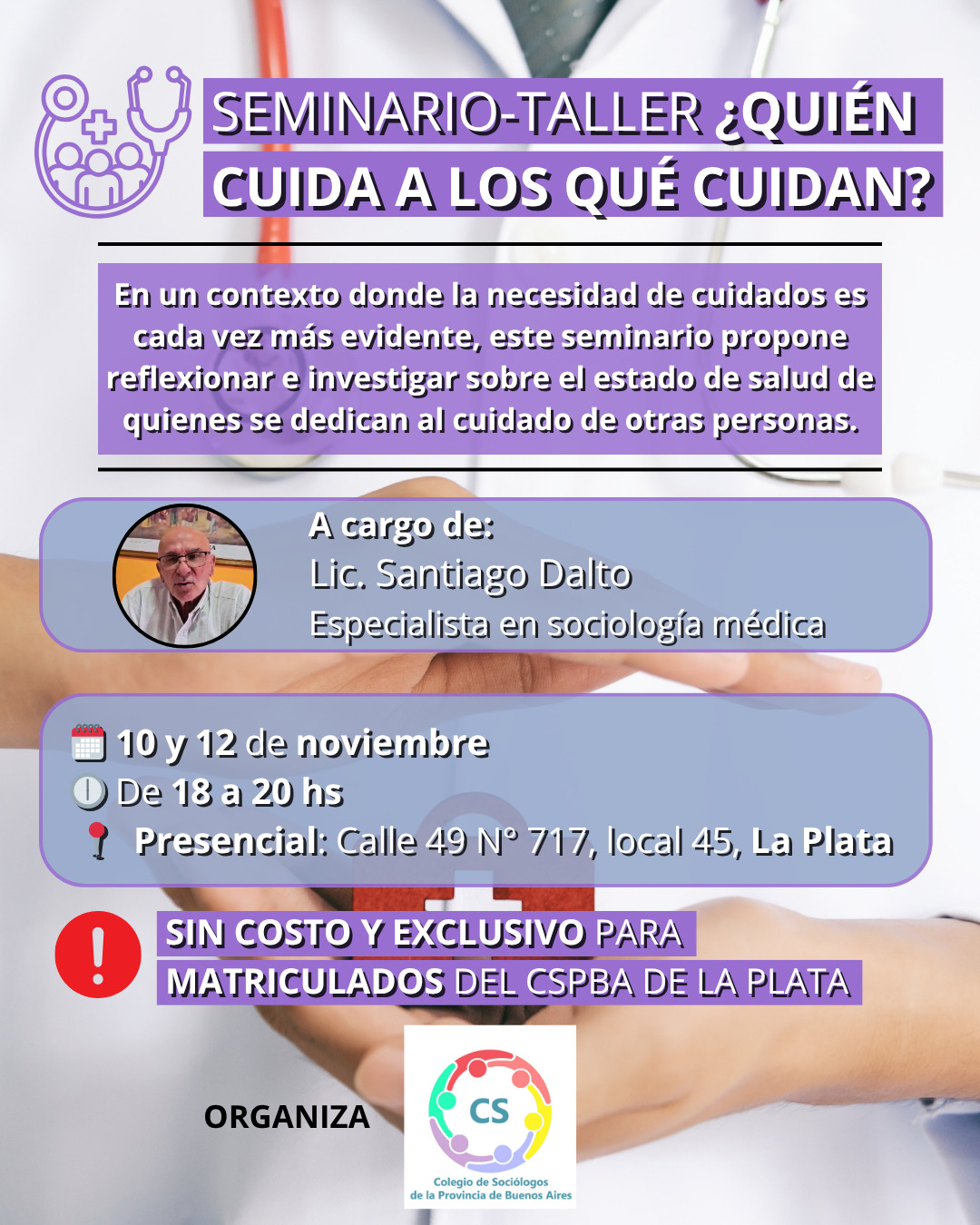 Seminario-Taller “¿Quién cuida a los que cuidan?”