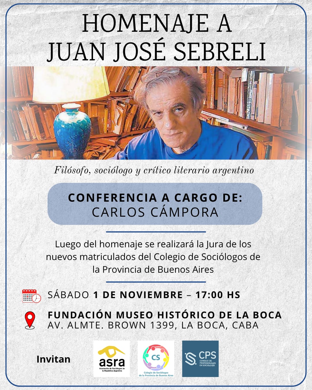 Homenaje a Juan José Sebreli