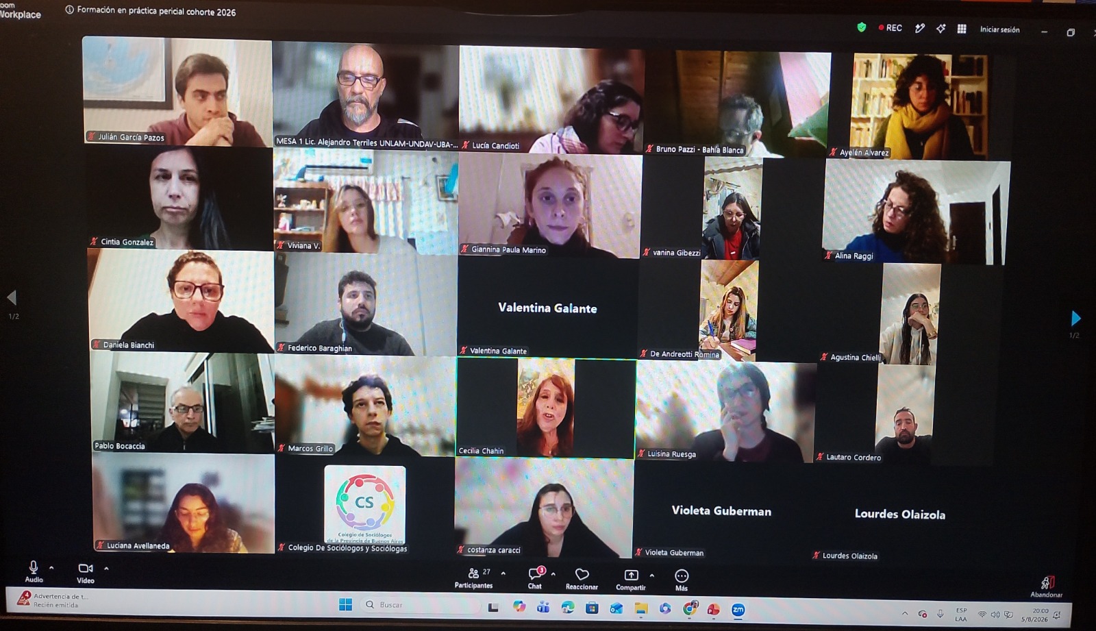 Inició la 6.ª cohorte del Curso de Formación en Práctica Pericial